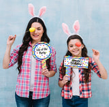 Joyful Party Theme Birthday  Selfie Photo Booth Frame & Props