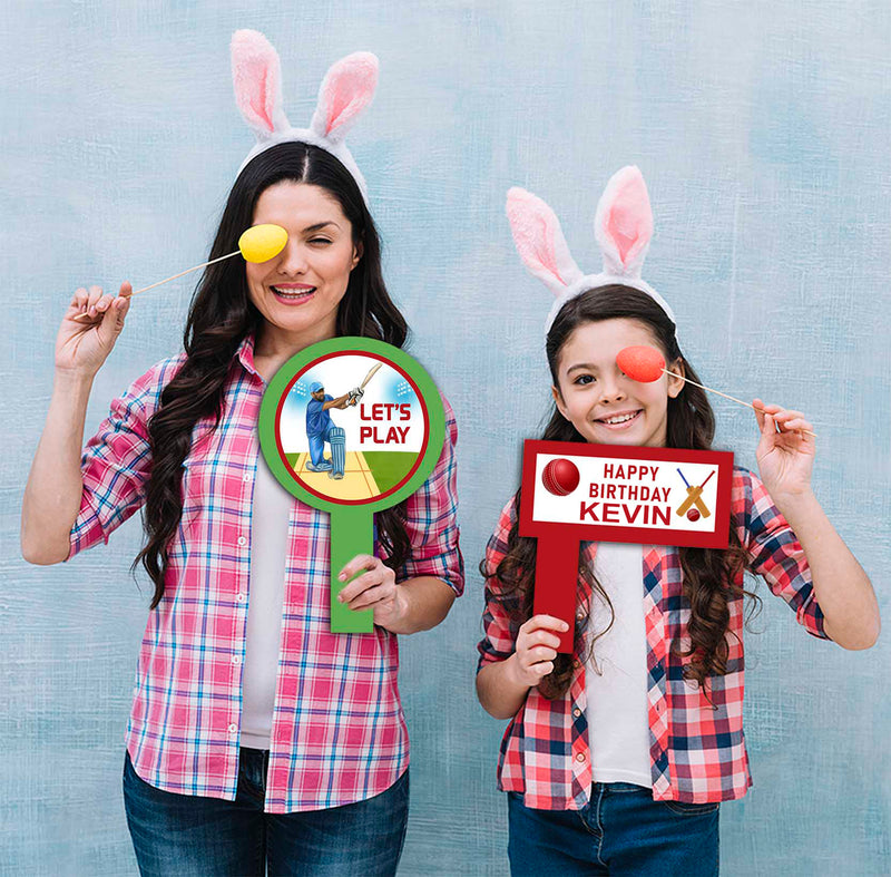 Cricket Theme Birthday Party Selfie Photo Booth Frame