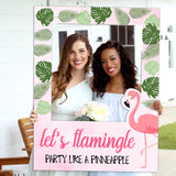 Flamingo Birthday Party Selfie Photo Booth Frame