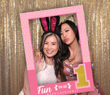 One Is Fun Birthday Party Selfie Photo Booth Frame & Props