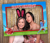 Cricket Theme Birthday Party Selfie Photo Booth Frame