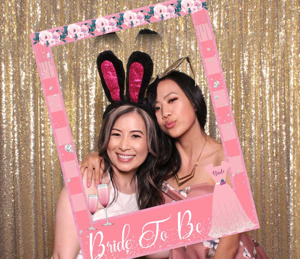 Bride To Be Bridal Party Selfie Photo Booth Frame & Props