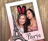 Paris Theme  Birthday Party Selfie Photo Booth Frame