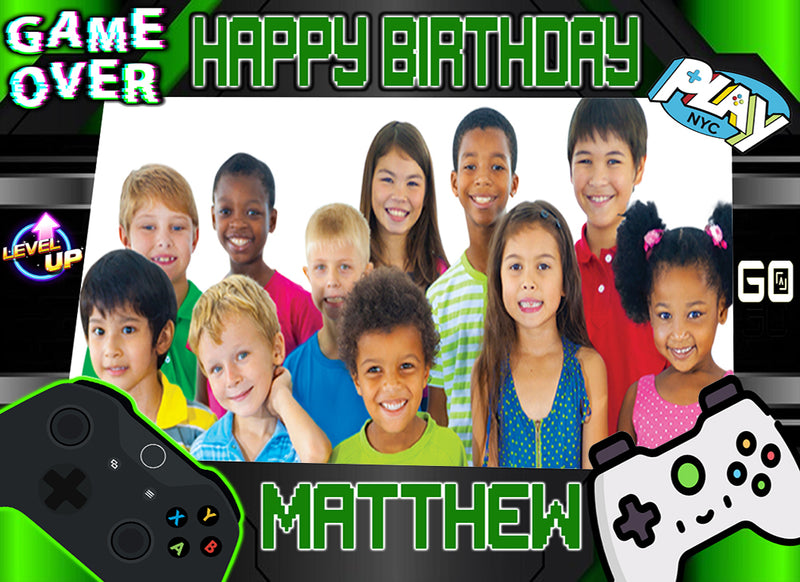 Gaming Theme Birthday Party Selfie Photo Booth Frame