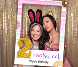 Two Sweet Theme Birthday Party Selfie Frame/Photo Booth Frame