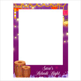 Mehndi Night Indian Wedding Party Selfie Photo Booth Frame