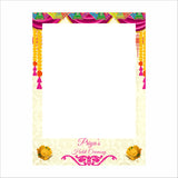 Haldi Ceremony Indian Wedding Party Selfie Photo Booth Frame