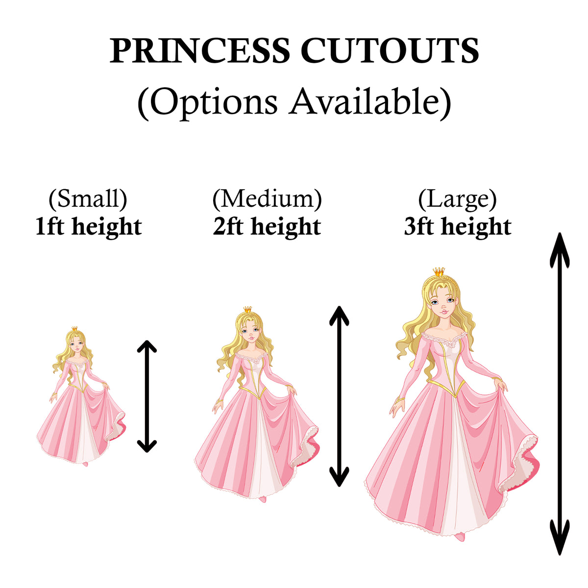 Princess Theme Party Cutouts / Props