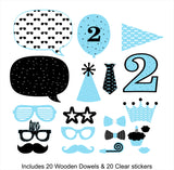 Two Cool Party Birthday Party Photo Booth Props Kit