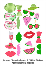 One In A Melon Birthday Party Photo Booth Props Kit