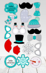 Winter Wonderland Birthday Party Photo Booth Props Kit