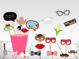 Farm Animal Birthday Party Photo Booth Props Kit