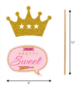 Princess Birthday Party Photo Booth Props Kit