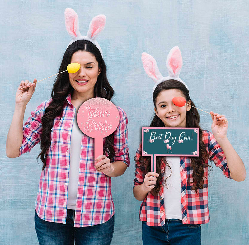 Bride To Be Bridal Party Selfie Photo Booth Frame & Props