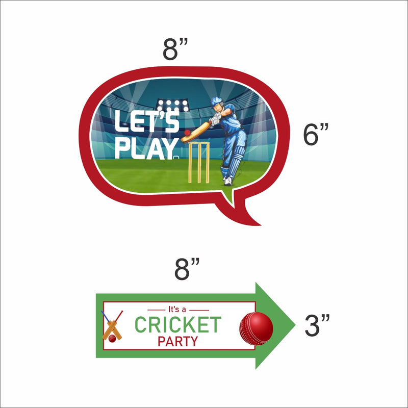 Cricket Theme Birthday Party Photo Booth Props Kit