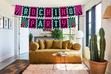 Rockstar Theme Birthday Party Banner for Decoration