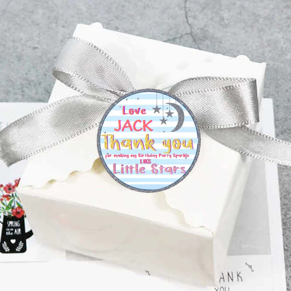 Twinkle Twinkle Little Star Birthday Party Thank You Tags/Return Gift tags