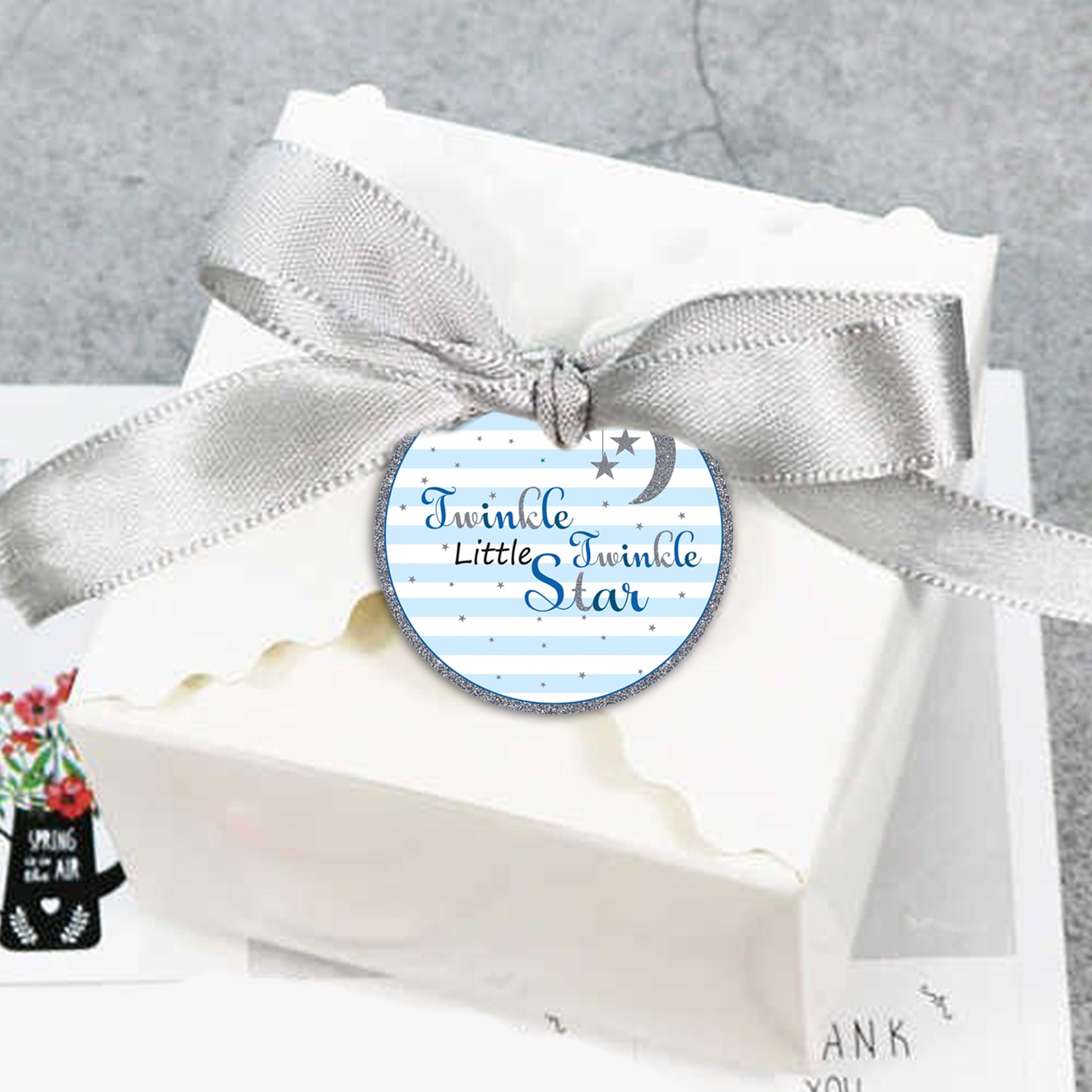 Twinkle Twinkle Little Star Birthday Party Thank You Tags/Return Gift tags