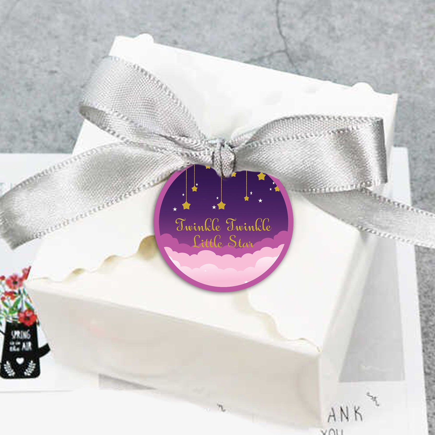 Twinkle Twinkle Little Star Birthday Party Thank You Tags/Return Gift tags