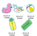 Pool Party Theme Birthday Party Cutouts