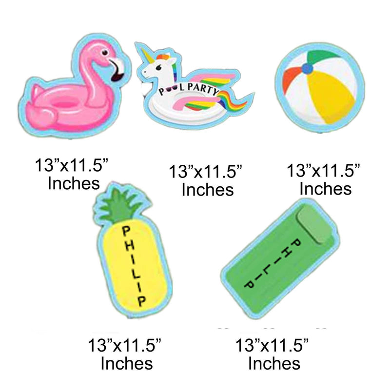 Pool Party Theme Birthday Party Cutouts