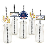 Half Birthday Boys Party Paper Decorative Straws