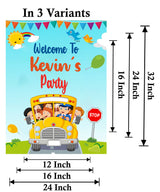 Wheels On The Bus Theme Birthday Party Yard Sign/Welcome Board