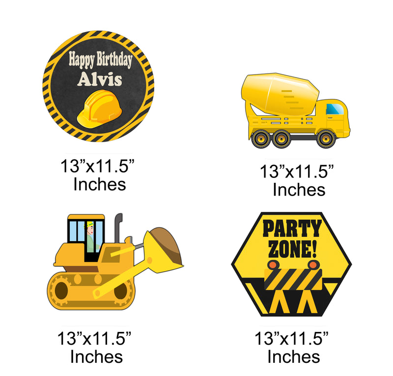 Construction Theme Birthday Party Cutouts