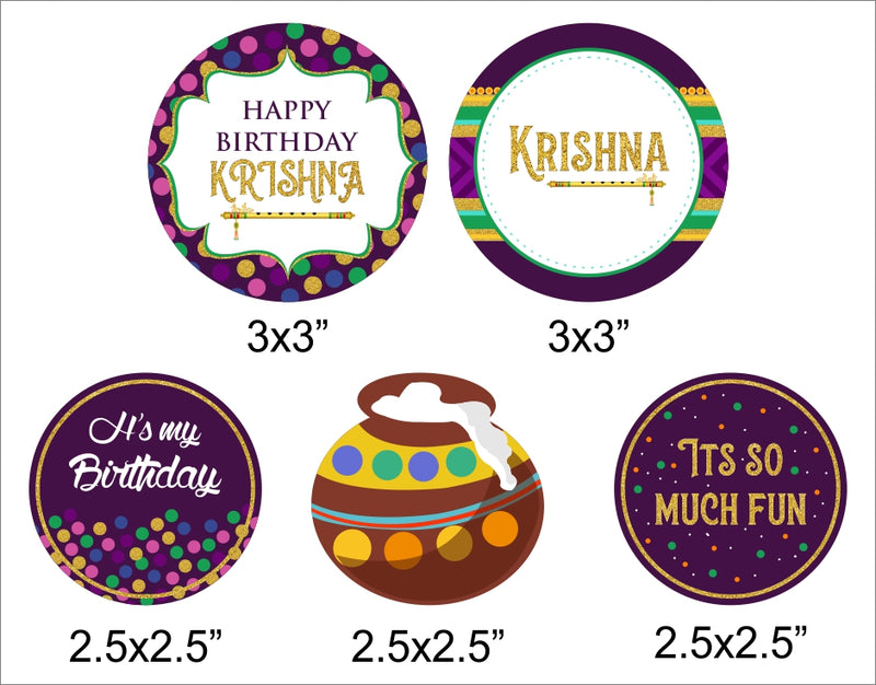 Little Krishna Party Cake Topper /Cake Decoration Kit