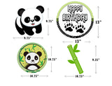 Panda Theme Birthday Party Theme Hanging Set for Decoration