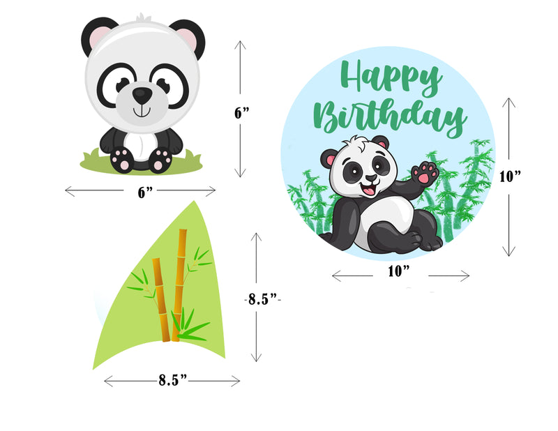 Panda Birthday Party Table Toppers for Decoration