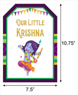 Little Krishna Theme Birthday Paper Door Banner or for Wall Decoration.