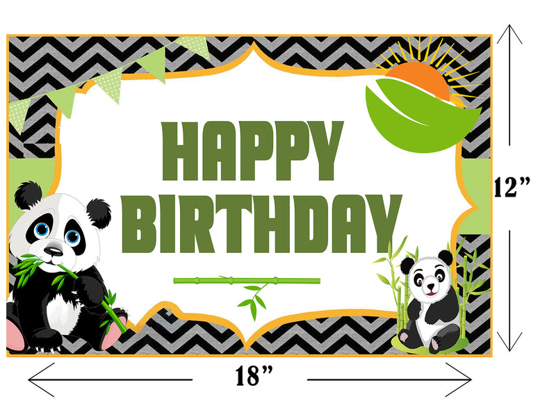 Panda Theme Birthday Table Mats for Decoration