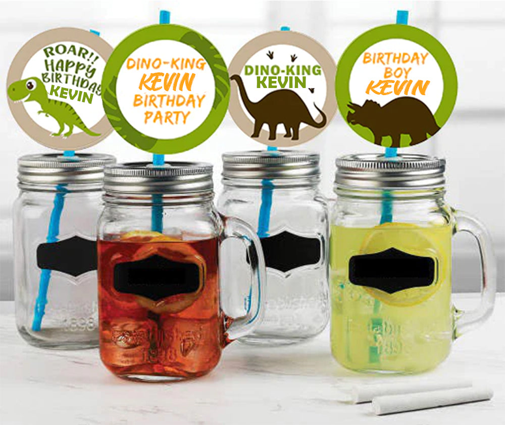 Dinosaur Theme Birthday Party Paper Decorative Straws