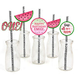 One In A Melon Birthday Party Paper Decorative Straws