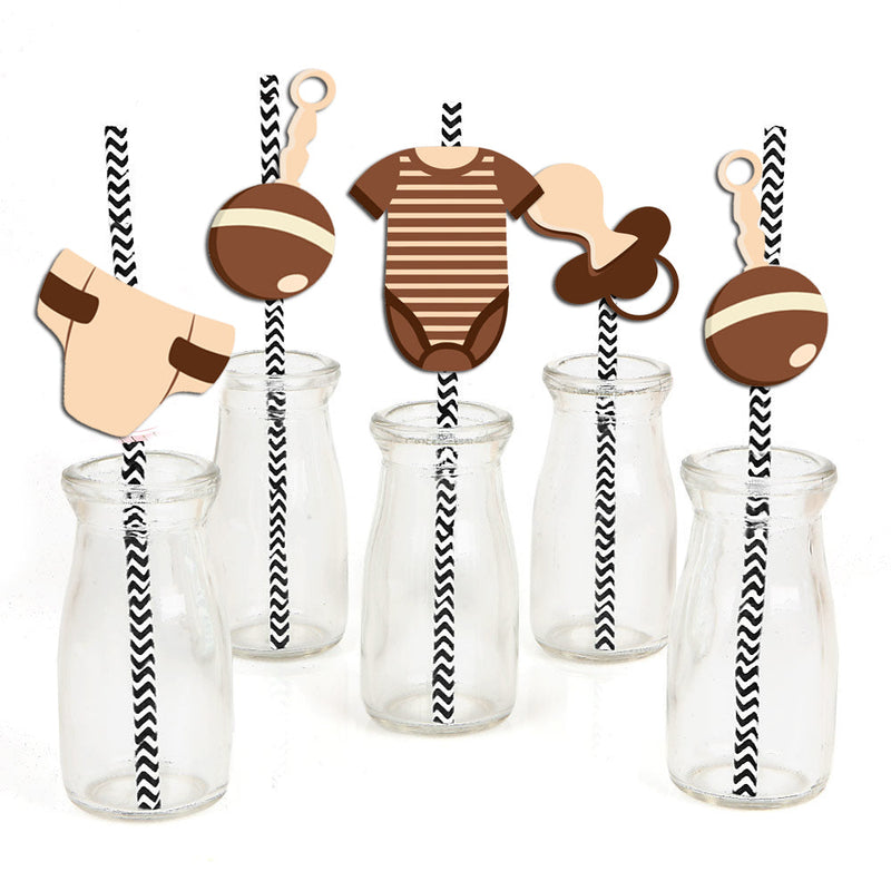 "Oh Baby" Baby Shower Theme Party Paper Decorative Straws