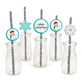 Winter Wonderland Birthday Party Paper Decorative Straws