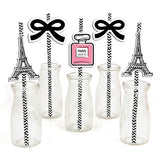 Paris Birthday Party Paper Decorative Straws