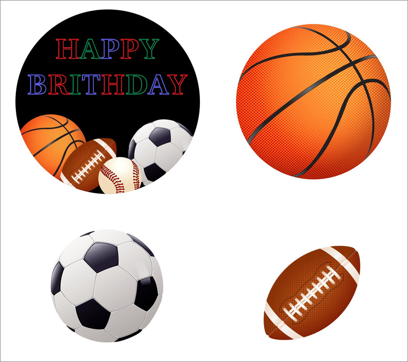 Sports Theme Birthday Party Paper Decorative Straws