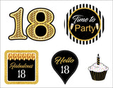 18th Birthday Party Paper Decorative Straws