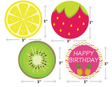 Twotti Fruity Birthday Party Paper Decorative Straws