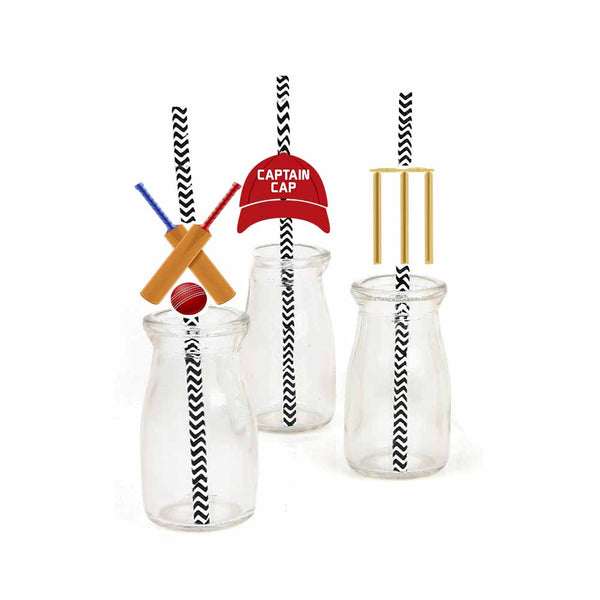 Cricket Theme Birthday Party Paper Decorative Straws