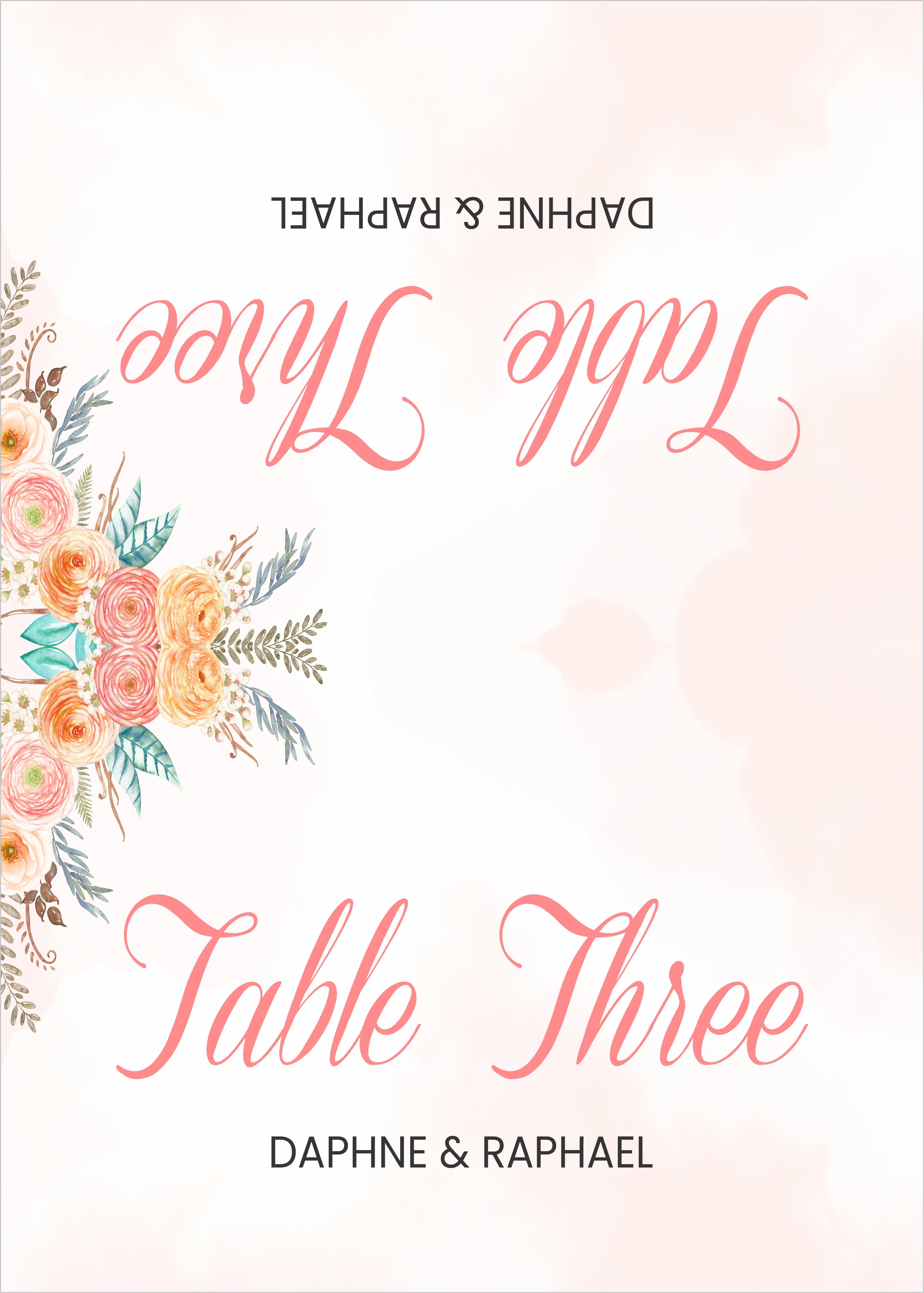 Boho Theme Wedding Table Numbers/ Table Placecards