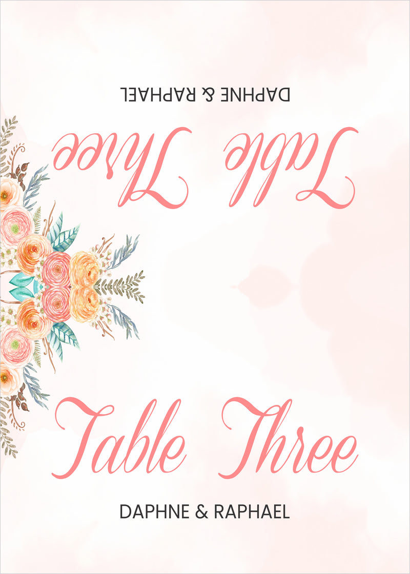 Boho Theme Wedding Table Numbers/ Table Placecards