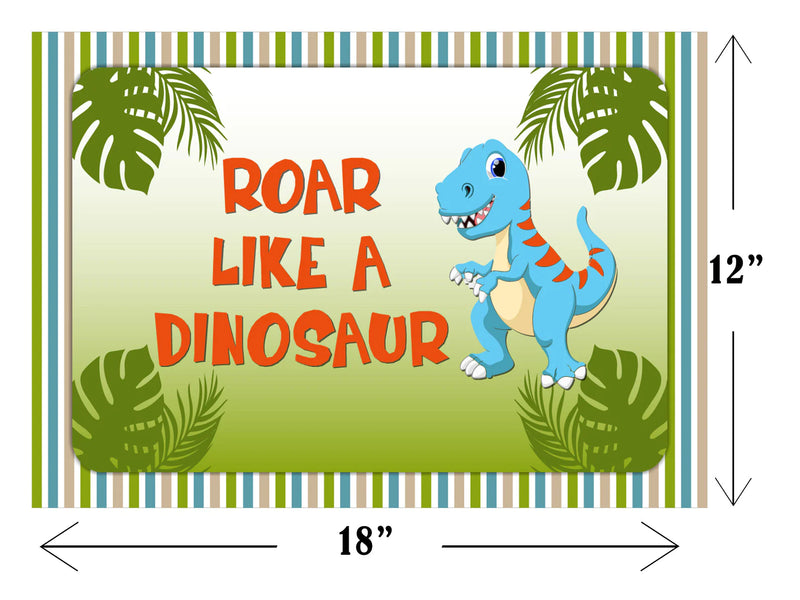 Dinosaur Theme Birthday Table Mats for Decoration