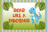 Dinosaur Theme Birthday Table Mats for Decoration