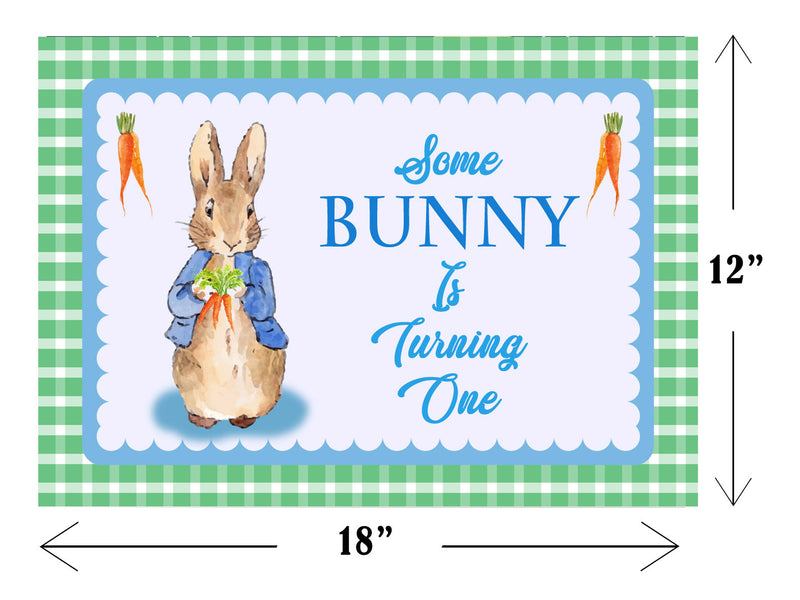 Bunny Theme Birthday Table Mats for Decoration