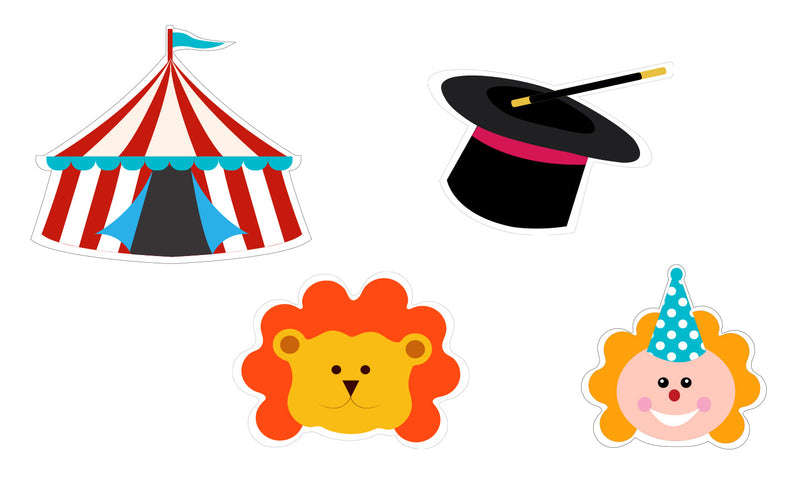 Carnival Theme Birthday Party Table Toppers for Decoration