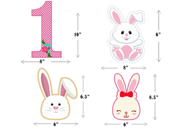Bunny Birthday Party Table Toppers for Decoration