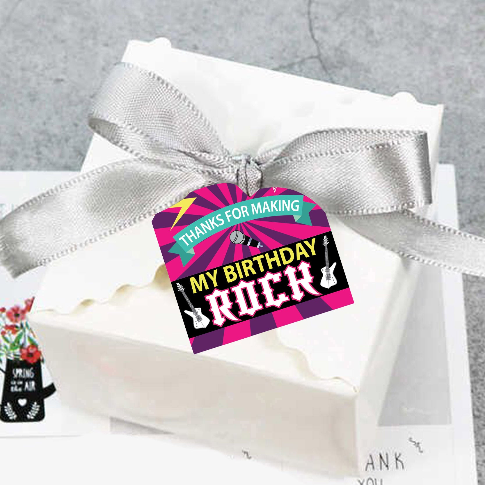 Rockstar Theme Birthday Party Thank You Tags/Return Gift tags